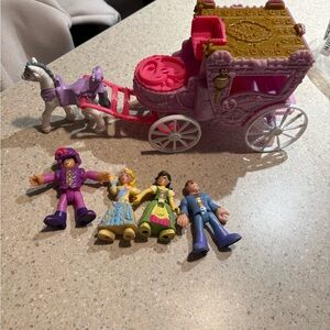 Fisher Price Imaginext Precious Places Swan Princess Carriage Horse Figure